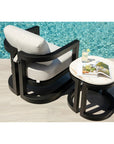 Sunset West Malibu Aluminum Framed Outdoor End Table