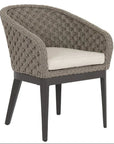 Marbella Sunbrella Outdoor Dining Chair 2PC-Outdoor Dining Chairs-Sunset West-Echo Ash-LOOMLAN