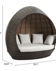 Zuo Modern Marisol Olefin Fabric Outdoor Daybed