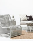 Sunset West Miami Aluminum Armless Outdoor Club Chair