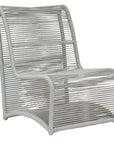 Sunset West Miami Aluminum Armless Outdoor Club Chair