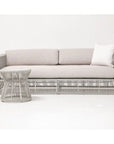 Sunset West Miami Carrara Marble Top Outdoor End Table