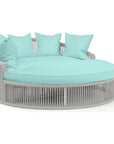 Miami Sunbrella Outdoor Daybed-Outdoor Daybeds-Sunset West-Dupione Celeste-LOOMLAN