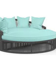 Milano Sunbrella Outdoor Daybed-Outdoor Daybeds-Sunset West-Dupione Celeste-LOOMLAN