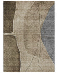 Addison Rugs Modern Brown Washable Indoor-Outdoor Rug