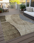 Addison Rugs Modern Brown Washable Indoor-Outdoor Rug