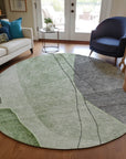 Addison Rugs Modern Green Washable Indoor-Outdoor Rug