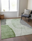 Addison Rugs Modern Green Washable Indoor-Outdoor Rug