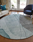 Addison Rugs Modern Teal Washable Indoor-Outdoor Rug