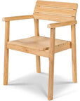 HiTeak Modurn Teak Outdoor Dining Stacking Armchair 4PC