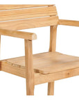 HiTeak Modurn Teak Outdoor Dining Stacking Armchair 4PC
