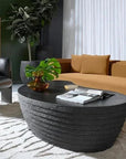 Mojave Coffee Table Concrete Black Outdoor-Outdoor Coffee Tables-SUNPAN-LOOMLAN