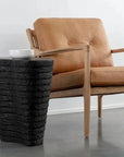 SUNPAN Mojave End Table by Sunpan Concrete Black