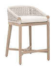 Montecito Rope Outdoor Counter Stool-Outdoor Counter Stools-Essentials For Living-White-LOOMLAN