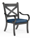 Sunset West Monterey Sunbrella Outdoor Dining Chair 2PC
