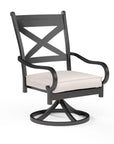 Sunset West Monterey Swivel Outdoor Dining Chair 2PC