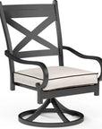 Sunset West Monterey Swivel Outdoor Dining Chair 2PC