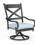 Sunset West Monterey Swivel Outdoor Dining Chair 2PC