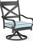 Sunset West Monterey Swivel Outdoor Dining Chair 2PC