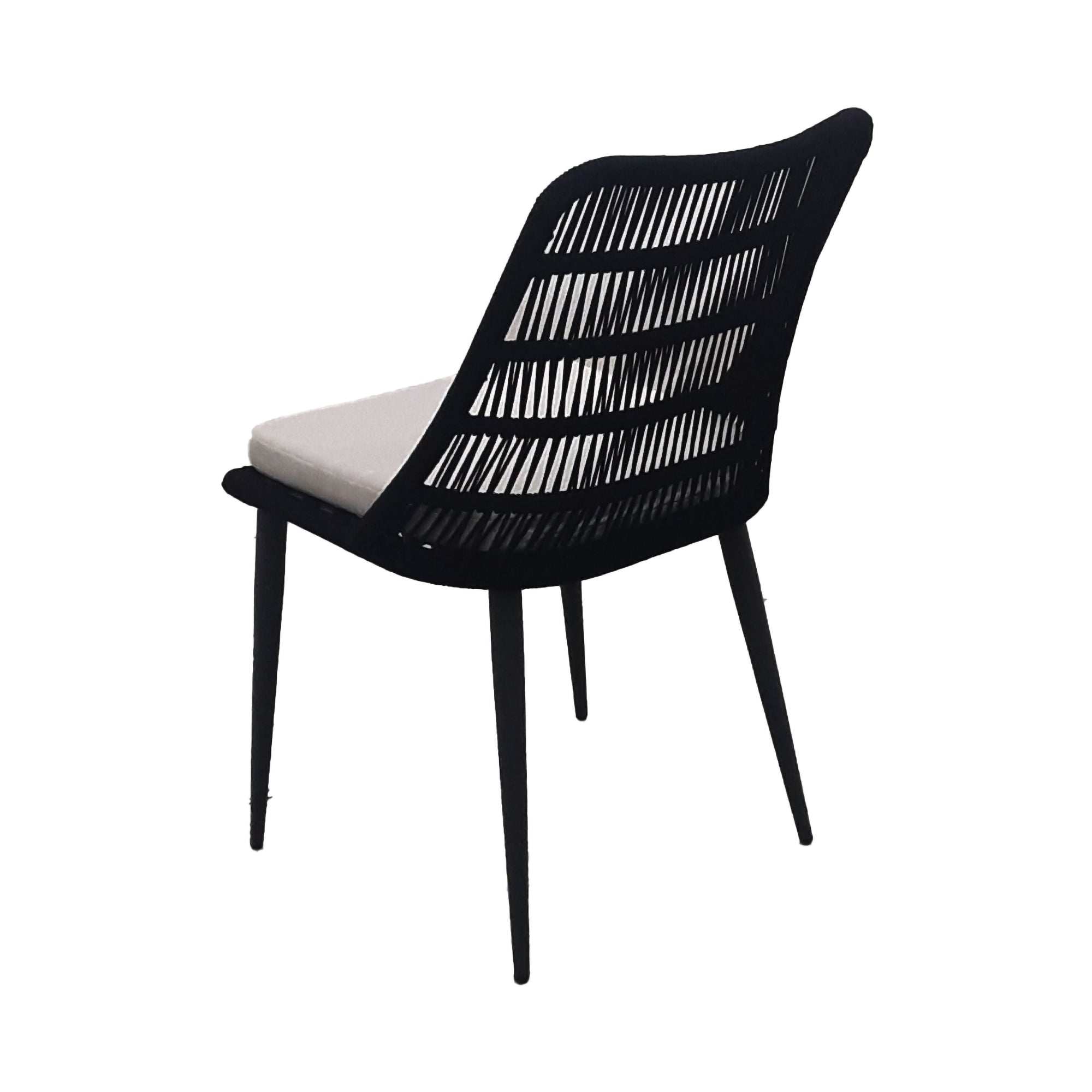 Naples Grey Fabric Outdoor Dining Chair 2PC-Outdoor Dining Chairs-LH Imports-LOOMLAN