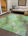 Addison Rugs Naelain Green Washable Indoor-Outdoor Rug