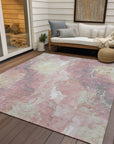 Addison Rugs Naelain Pink Washable Indoor-Outdoor Rug