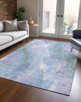 Addison Rugs Naelain Purple Washable Indoor-Outdoor Rug