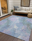 Addison Rugs Naelain Purple Washable Indoor-Outdoor Rug