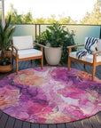 Addison Rugs Naelain Red Washable Indoor-Outdoor Rug