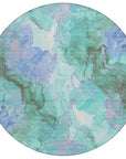 Addison Rugs Naelain Teal Washable Indoor-Outdoor Rug