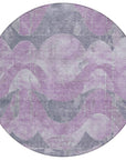 Addison Rugs Naelara Purple Washable Indoor-Outdoor Rug