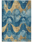 Addison Rugs Naelara Teal Washable Indoor-Outdoor Rug