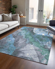 Addison Rugs Naelien Blue Washable Indoor-Outdoor Rug