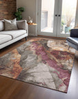 Addison Rugs Naelien Brown Washable Indoor-Outdoor Rug