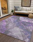 Addison Rugs Naelien Purple Washable Indoor-Outdoor Rug