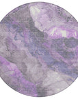 Addison Rugs Naelien Purple Washable Indoor-Outdoor Rug