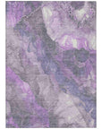 Addison Rugs Naelien Purple Washable Indoor-Outdoor Rug