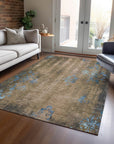 Addison Rugs Naelion Brown Washable Indoor-Outdoor Rug