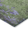 Addison Rugs Naelion Green Washable Indoor-Outdoor Rug