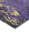 Addison Rugs Naelion Purple Washable Indoor-Outdoor Rug