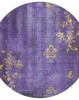 Addison Rugs Naelion Purple Washable Indoor-Outdoor Rug