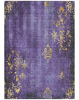 Addison Rugs Naelion Purple Washable Indoor-Outdoor Rug