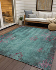 Addison Rugs Naelion Seafoam Washable Indoor-Outdoor Rug