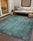 Addison Rugs Naelion Seafoam Washable Indoor-Outdoor Rug