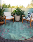 Addison Rugs Naelion Seafoam Washable Indoor-Outdoor Rug