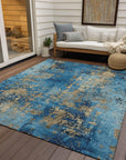 Addison Rugs Naelira Blue Washable Indoor-Outdoor Rug