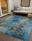 Addison Rugs Naelira Blue Washable Indoor-Outdoor Rug