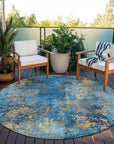 Addison Rugs Naelira Blue Washable Indoor-Outdoor Rug