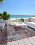 Addison Rugs Naelira Coral Washable Indoor-Outdoor Rug