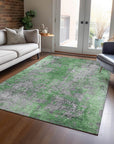 Addison Rugs Naelira Green Washable Indoor-Outdoor Rug